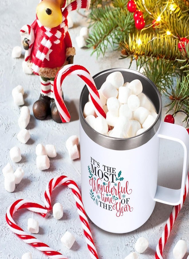 Dksyee Cute Christmas Coffee Mug 12 Oz Insulated Cup Gift for Women Men Girl Boyfriend Present Ideas Funny Xmas Tumbler Mugs Holiday Travel Mug Childrens Christmas Festive Vacation Drinking Cup - Image 4